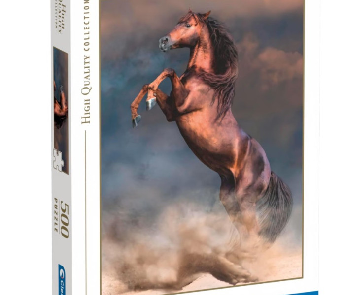 Puzzle - Clementoni - Duży czerwony ogier