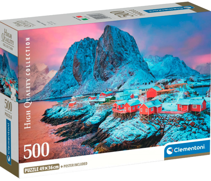 Puzzle - Clementoni - Wieś Hamnøy, Norwegia