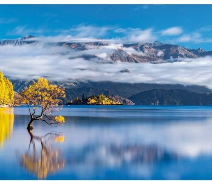 Puzzle - Clementoni - Złote odbicia jeziora Wanaka - Puzzle Panoramiczne