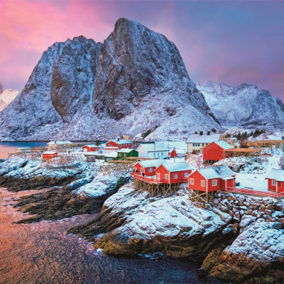 Wieś Hamnøy, Norwegia