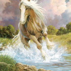 Puzzle - Cobble Hill - Koń biegnący przez rzekę