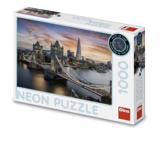 Puzzle - Dino - Zmierzch nad Tower Bridge Świecąca układanka