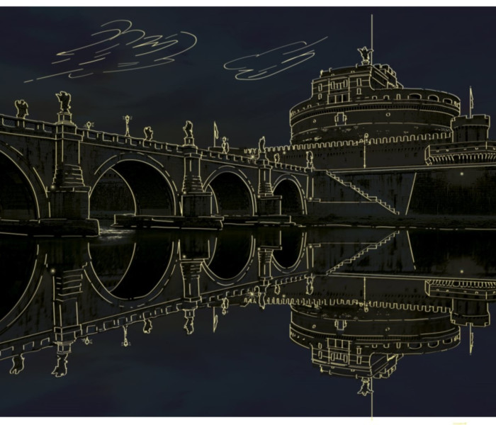 Puzzle - Dino - Zamek Anioła Świecąca układanka