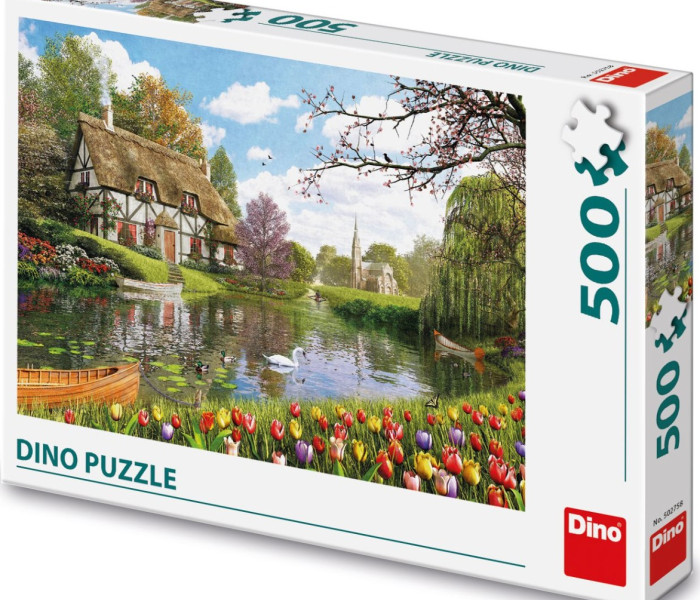 Puzzle - Dino - Domek nad wodą