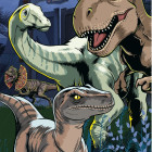 Puzzle - Dino - Świat Jurajski Świecąca układanka