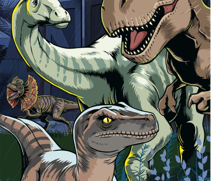 Puzzle - Dino - Świat Jurajski Świecąca układanka