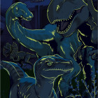 Puzzle - Dino - Świat Jurajski Świecąca układanka