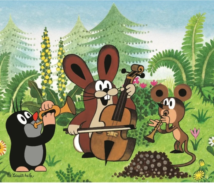 Puzzle - Dino - Kret i przyjaciele