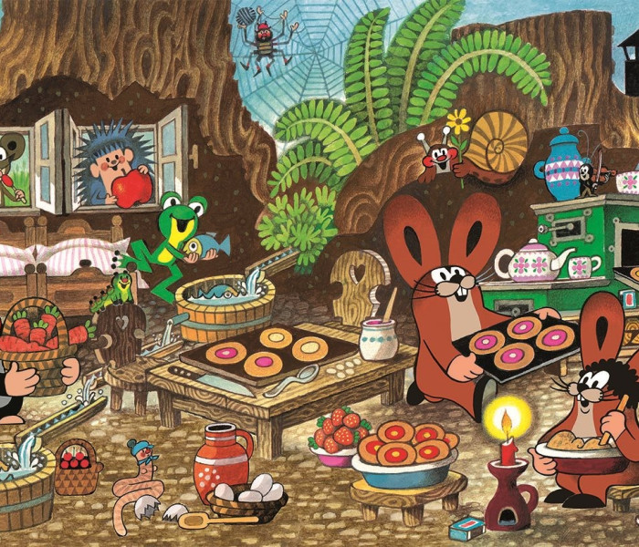 Puzzle - Dino - Kret w kuchni