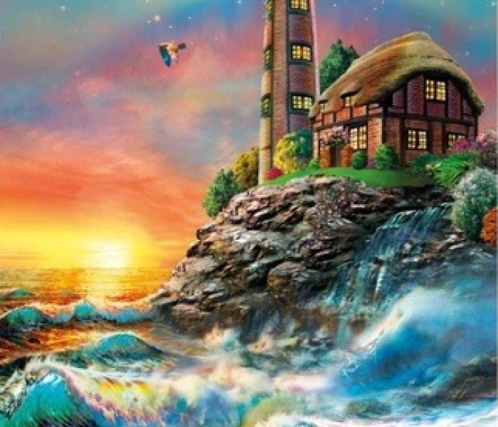 Puzzle - Dino - Latarnia morska Świecąca układanka