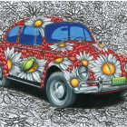 Puzzle - Dino - Malowany VW Garbus