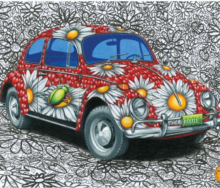 Puzzle - Dino - Malowany VW Garbus