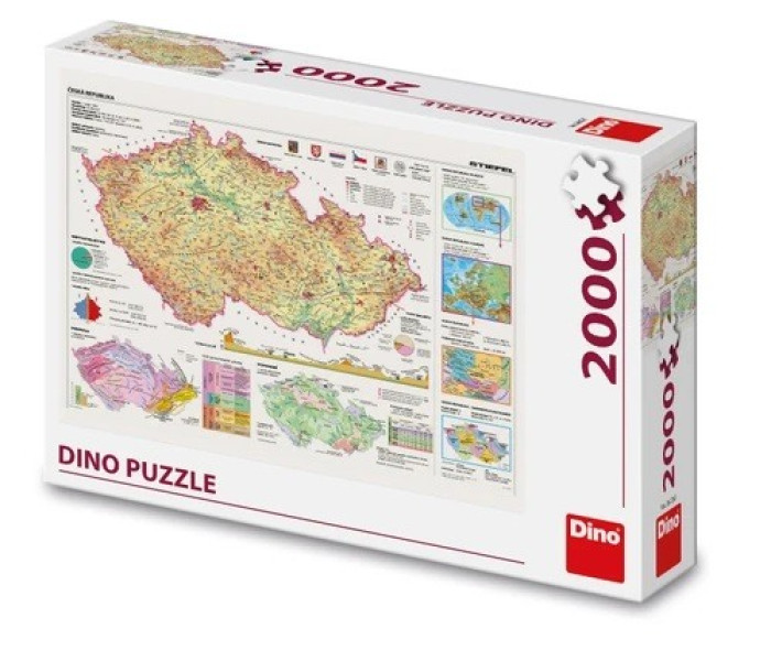 Puzzle - Dino - Mapy Republiki Czeskiej