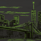 Puzzle - Dino - New York Świecąca układanka