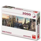 Puzzle - Dino - Paryż Kolaż - Puzzle Panoramiczne