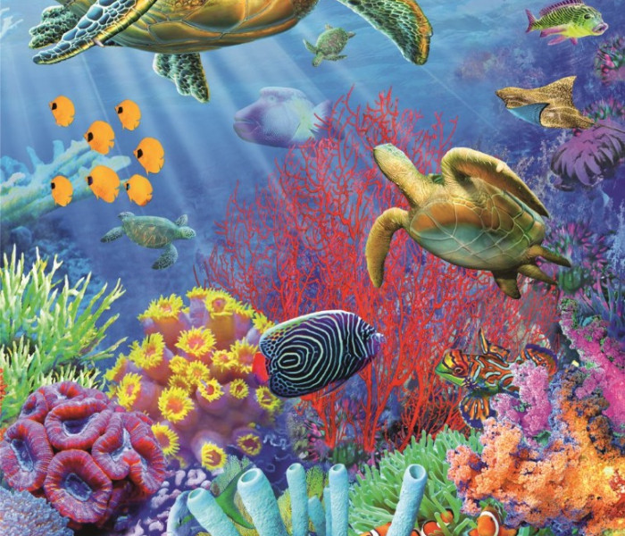 Puzzle - Dino - Podwodny świat Świecąca układanka