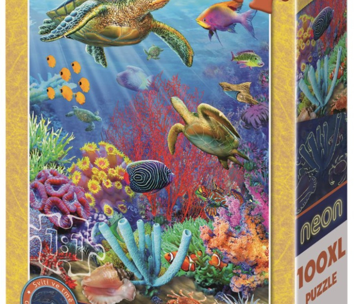 Puzzle - Dino - Podwodny świat Świecąca układanka