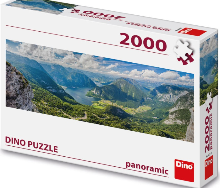 Puzzle - Dino - Widok na Alpy - Puzzle Panoramiczne