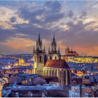 Puzzle - Dino - Widok na Hradczany Świecąca układanka