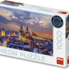 Puzzle - Dino - Widok na Hradczany Świecąca układanka