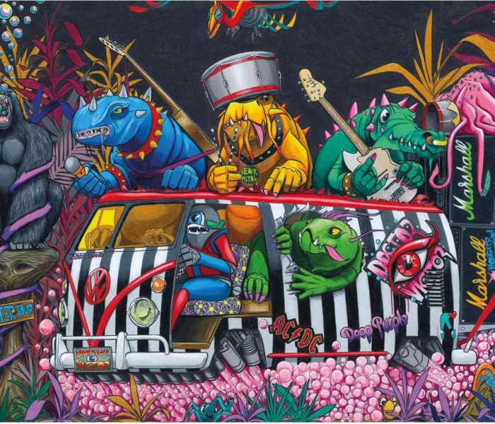 Puzzle - Dino - Potwory w podróży