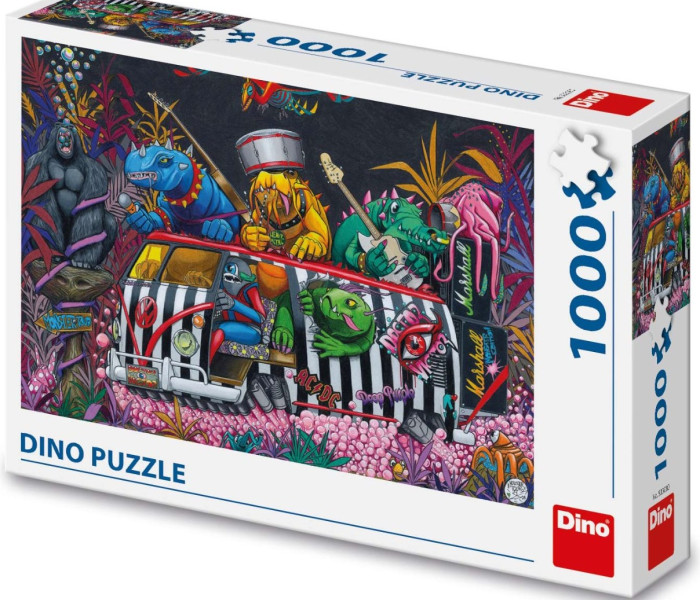 Puzzle - Dino - Potwory w podróży