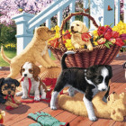 Puzzle - Dino - Szczenięta