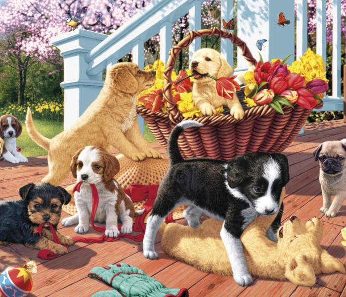 Puzzle - Dino - Szczenięta