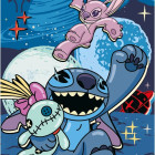 Puzzle - Dino - Stitch Świecąca układanka