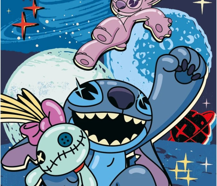 Puzzle - Dino - Stitch Świecąca układanka