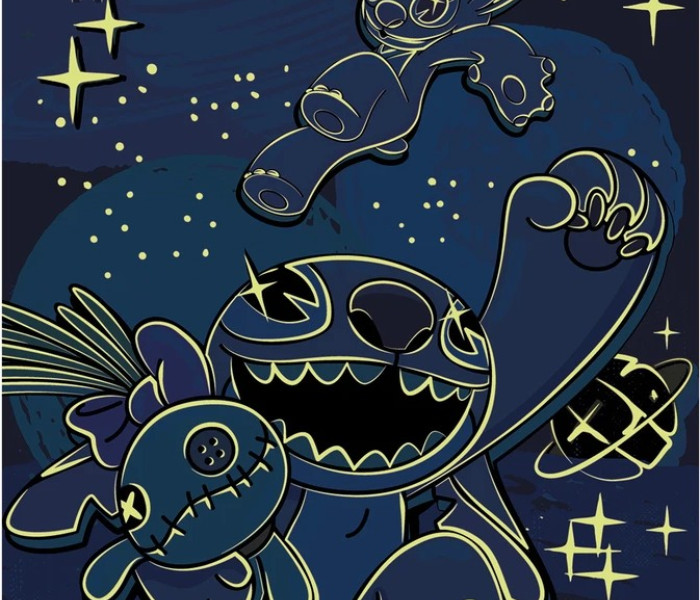 Puzzle - Dino - Stitch Świecąca układanka