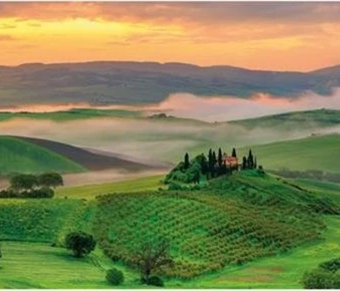 Puzzle - Dino - Zachód słońca - Puzzle Panoramiczne