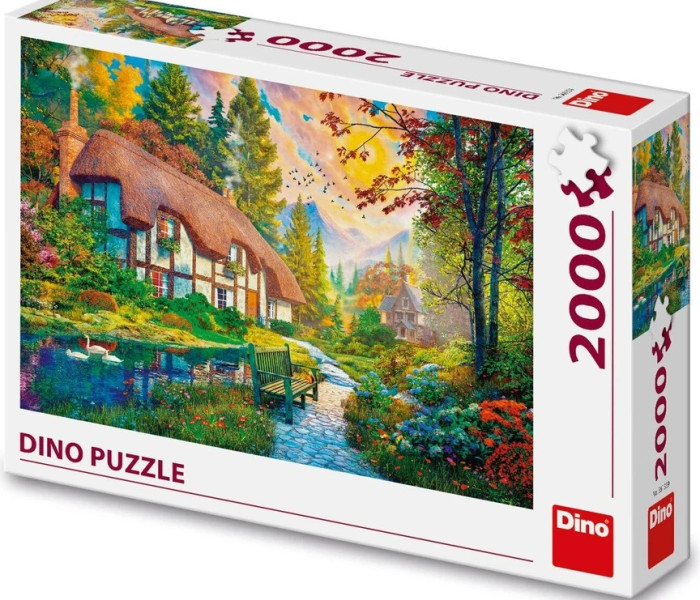 Puzzle - Dino - Dom nad rzeką