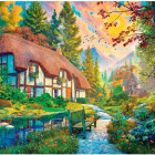 Puzzle - Dino - Dom nad rzeką