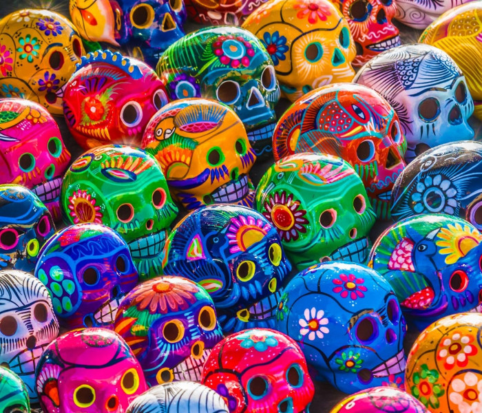 Puzzle - Enjoy - Kolorowe czaszki