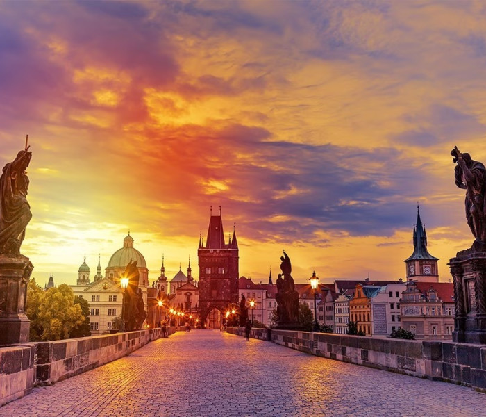 Puzzle - Enjoy - Most Karola o zachodzie słońca w Pradze