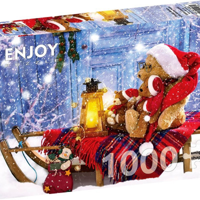 Misie w czapkach Mikołaja