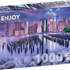 Puzzle - Enjoy - Zachmurzone niebo nad Manhattanem w Nowym Jorku