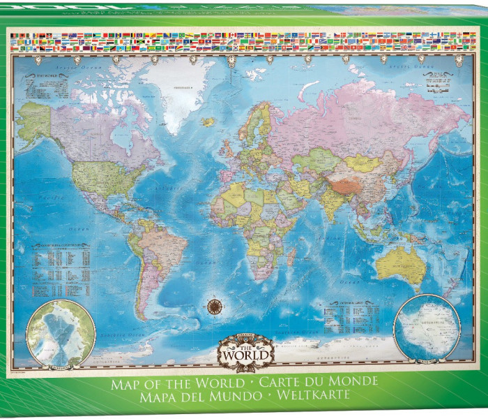 Puzzle - Eurographics - Mapa świata