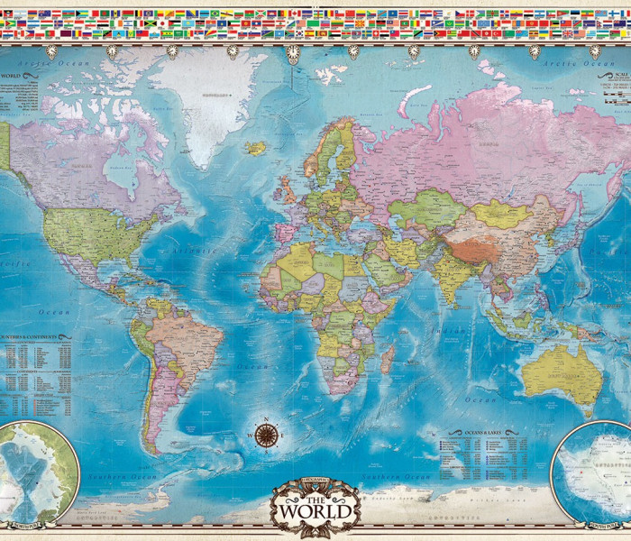 Puzzle - Eurographics - Mapa świata