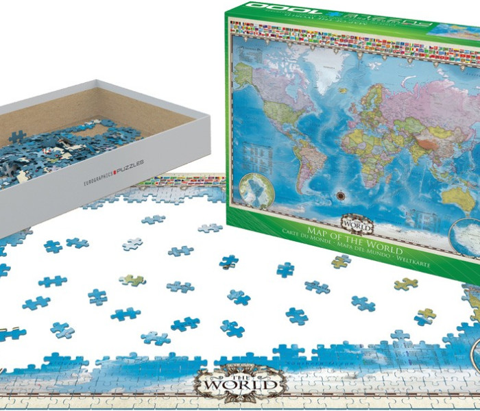 Puzzle - Eurographics - Mapa świata