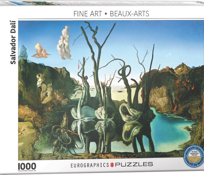 Puzzle - Eurographics - Salvador Dalí Łabędzie odbijające słonie