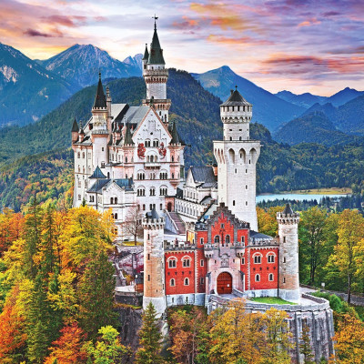 Zamek Neuschwanstein (HDR)
