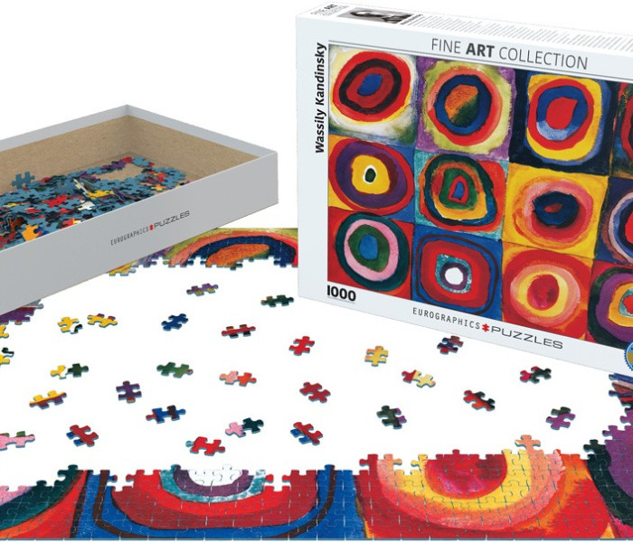 Puzzle - Eurographics - Studium Kandinsky ego o kolorowych kwadratach