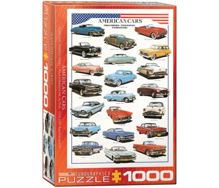 Puzzle - Eurographics - Amerykańskie samochody lat 50.