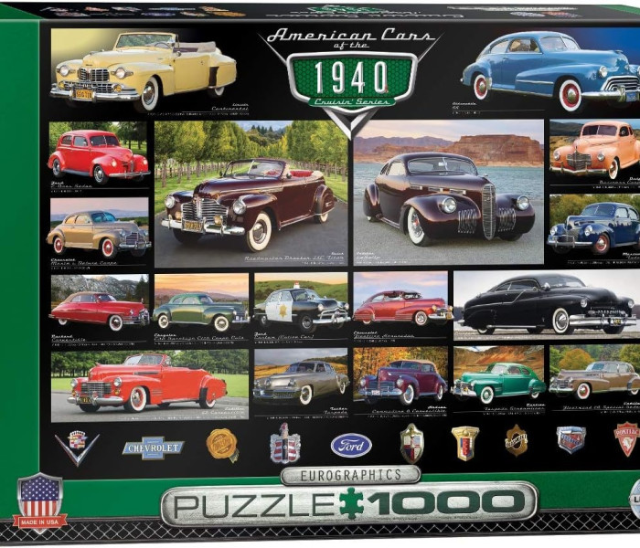 Puzzle - Eurographics - Amerykańskie samochody z lat 40. XX wieku