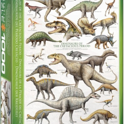 Puzzle Dinozaury - okres kredowy