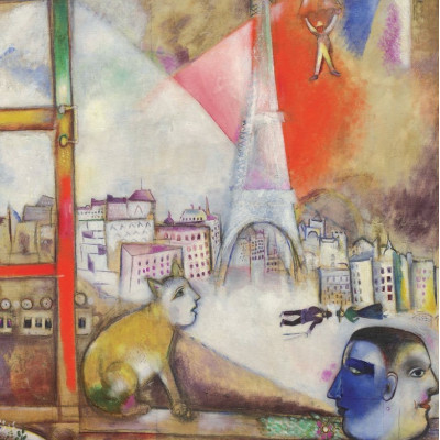 Widok na Paryż z okna