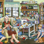 Puzzle - Falcon - Pokój do szycia babci