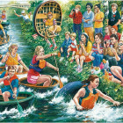 Puzzle - Falcon - Wyścigi wodne